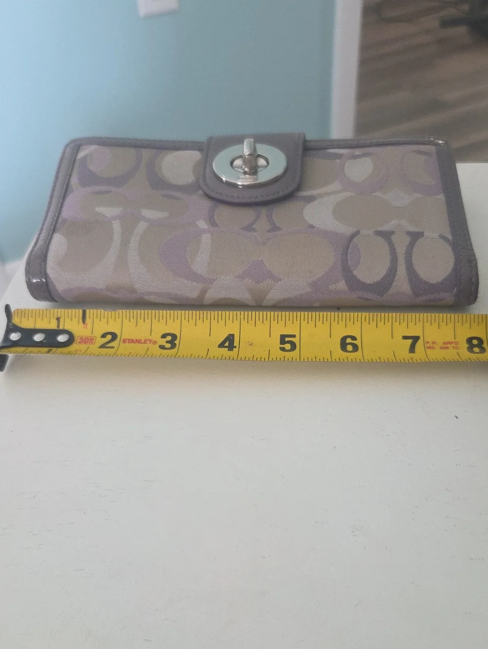 Coach Y2K Vth Lilac/Khaki Signature C Turnlock Phone Case